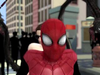 Spider-Man battles Dr. Octopus in a fierce villain showdown