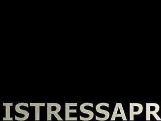 Dominatrix Mistress April Delivers Harsh Sodomy in Prison Aisle