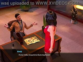 Flirting with boss at work in fashion business