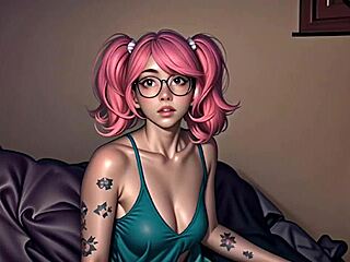 Shy cosplay geek caught masturbating at wild party in costume