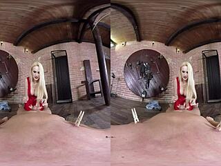 Hot bdsm session in virtual reality with spanking 👀