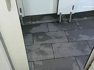 Gym shower gay cruising with blowjobs and hot masturbation!