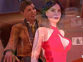 Flirting with boss at work in fashion business