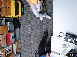 Russian Slender Teen Caught Shoplifting Gets Punish Fucked at Shop!