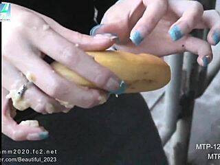 I admire her manicured nails