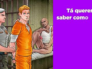 Hardcore Gay Action on First Prison Day Surprise