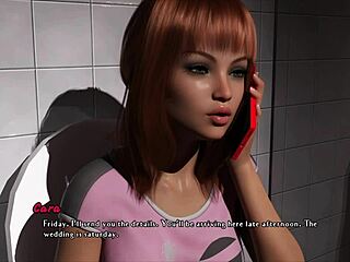 Intertwined anime hentai with big ass redhead