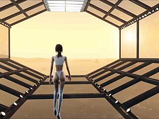 Cute brunette in Fallout fashion