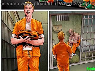 Hardcore Gay Action on First Prison Day Surprise