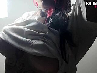 Brazilian Fitness Babe Shows Off Huge Silicone Ass and Busty Chest