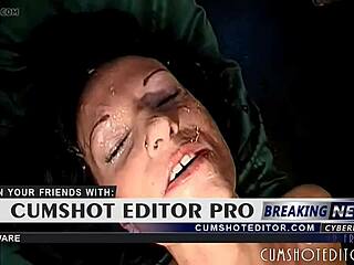 Horny kurvy pokryté spermatem