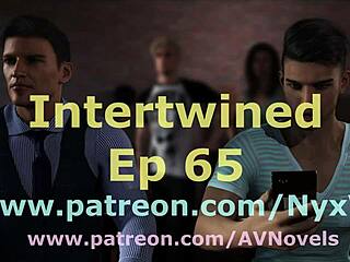 Intertwined anime hentai with big ass redhead