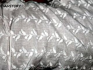 hot desi indian newly married bhabhi bent over in doggy style fucking?