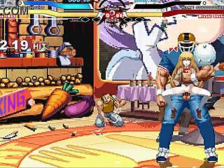 Brian vs Shokuhou en escena de acción hentai salvaje