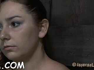 Hell Yeah! Gagged Honey's Cunt Roughed Up by Hangman