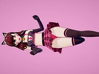 D VA Hot Kitty Dances Hard and Hunts for Cream