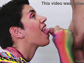 She cums with pride in this romantic blowjob scene.