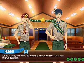 חברי משחק מחנה פרק 36 יומן קייטארו קריינות רוסית בסגנון אנימה הentai