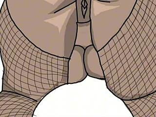 Drawing black big booty bent over in doggy style