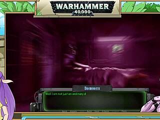 Warhammer 40k Inquisitor Trainer Part 15 with lesbian anime dildo play.