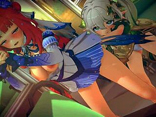 Nilou dari Genshin Impact Bent Over Doggy Style Panas