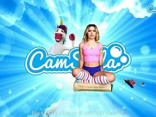 Petite blonde teen cums hard with dildo 😍