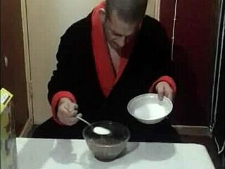 Morning Breakfast Turns Wild with a Surprise Homemade Cumshot Twist