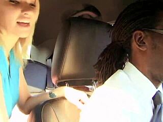 white teen gets fucked hard during her uber ride, ass gaping from big cock