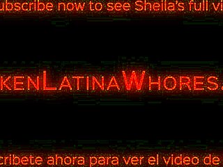 Moje srce bije hitreje ob pogledu na majhno 18+ Latino Sheilo, uničeno v vseh treh luknjah