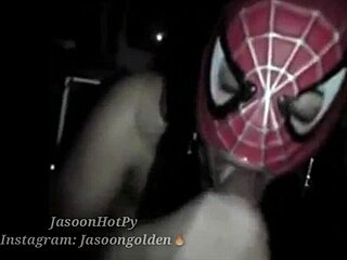 Spider Girl Sucks Huge Dick
