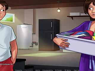 Summertime saga ocensurerad tvättstugesex med stor röv