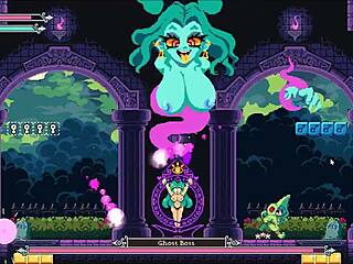 Flip Witch Pixel Hentai Game Ep 13 Monster Cock Titjob and Facial Cumshot