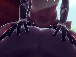 Babe submissive bertato dalam threesome interracial liar