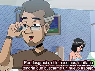 Madrastra hentai me pilla masturbándome en escena anime