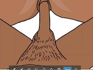 Couple Engages in Passionate Fucking During Drawing Session Part 2