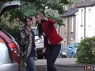 The British girl in stockings sucks a monster cock in a group scene