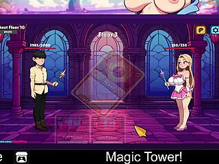 Magic tower game with erotic anime hentai elements