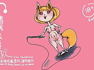 중국 귀염둥이 Alina가 유령 아버지 페티시 장면에서 장난감으로 자위