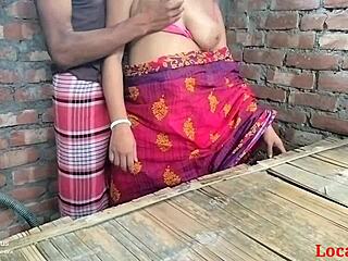 I fucked the local wife in pink bra and panty on the ranch.