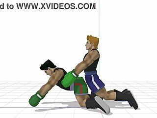 Little Mac's gay bareback game turns into hardcore sex with his buddy