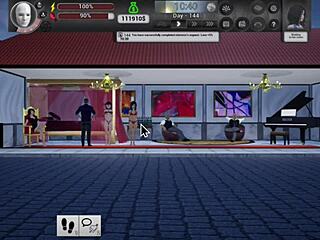 3D porn game finale with huge cock creampie on cute babe