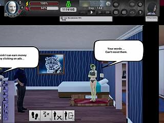 3D porn game finale with huge cock creampie on cute babe