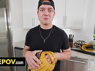 Stepson Surprises Stepmom With Birthday Breakfast Foot Massage And Dick Pounding