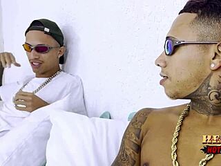 Gave my ass to my buddy in a Brazilian mansion bedroom