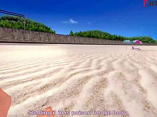 grown gwen tennyson has bikini sex on the beach