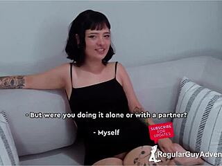 Whoa! Goth Girl Nicole, Ready for Rough Casting Couch Action?