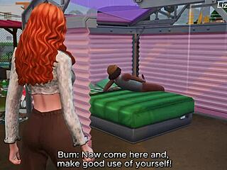 Rambut merah innocent kongkek bbc di jalan, sangat panas!