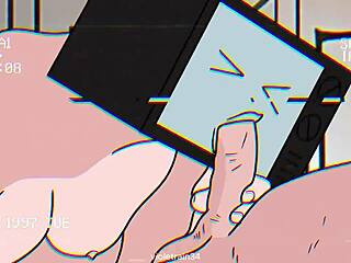 สาวทีวีกับช่างภาพในแอนิเมชั่นห้องน้ำสุดป่าเถื่อน