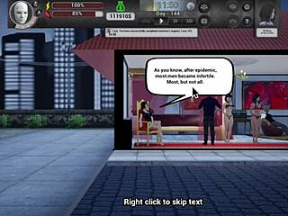 3D porn game finale with huge cock creampie on cute babe