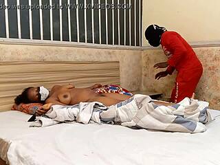 she came back from work and was fucked by an arm rubber